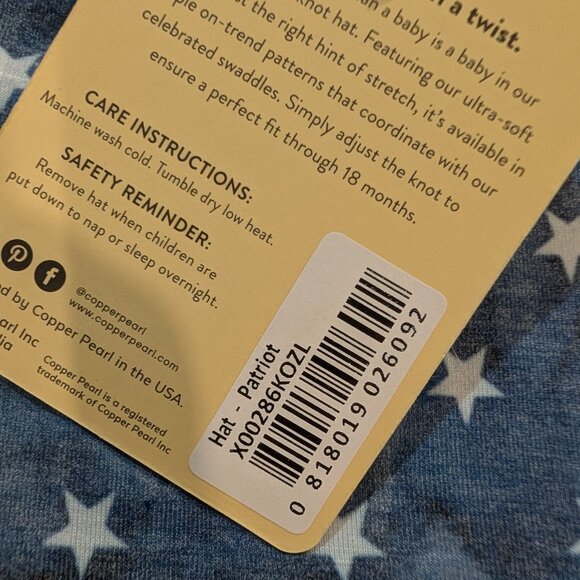 Set of three NWT Copper Pearl Top Knot Hats - Gender Neutral - Picture 5 of 7